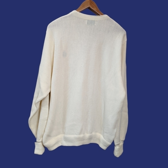 Vintage 90s Izod Crest Knit Cardigan Sweater Old Money - Picture 2 of 13